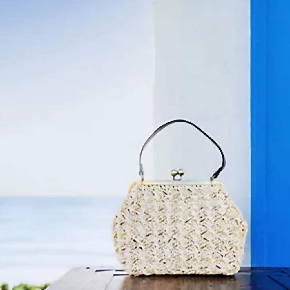 Patricia Nash Elara Straw Frame Crossbody with Chain & Leather Straps Natural🤍 - Picture 7 of 14